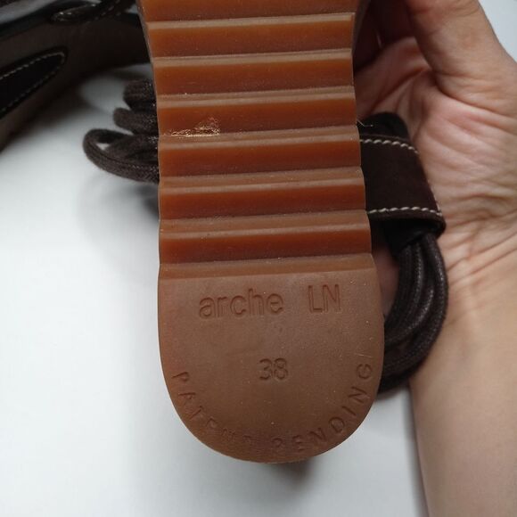 Arche brown leather sandals size 38 - Picture 6 of 6